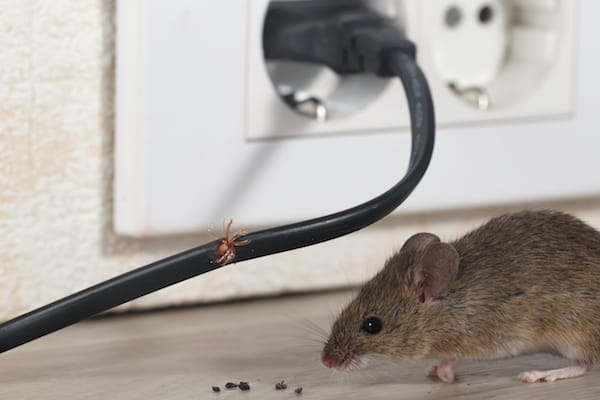 mice can chew threw electrical wiring